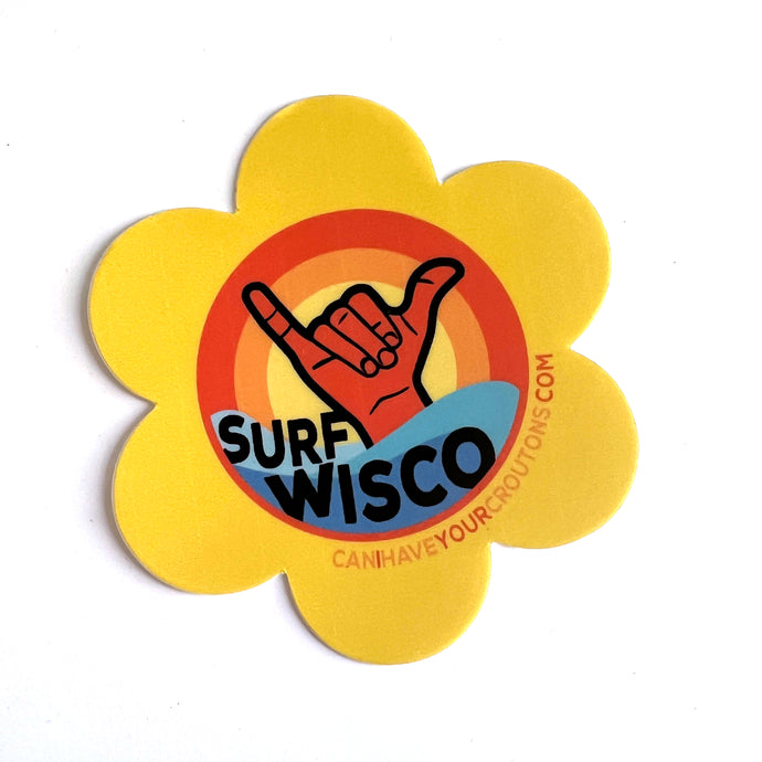 Surf Wisco Sticker FREE SHIPPING