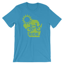 Ride bright. Unisex short sleeve t-shirt