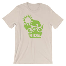 Ride bright. Unisex short sleeve t-shirt