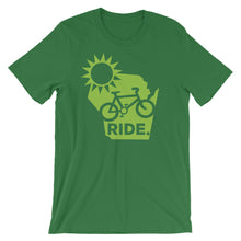 Ride bright. Unisex short sleeve t-shirt