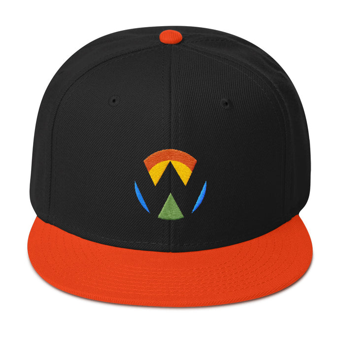 Wisco Flat Brimmed Snapback Hat