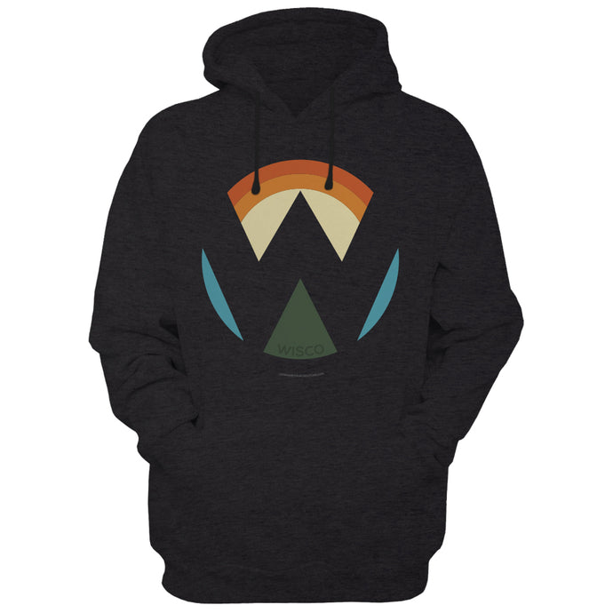 Wisco Disappearing W logo Hoodie