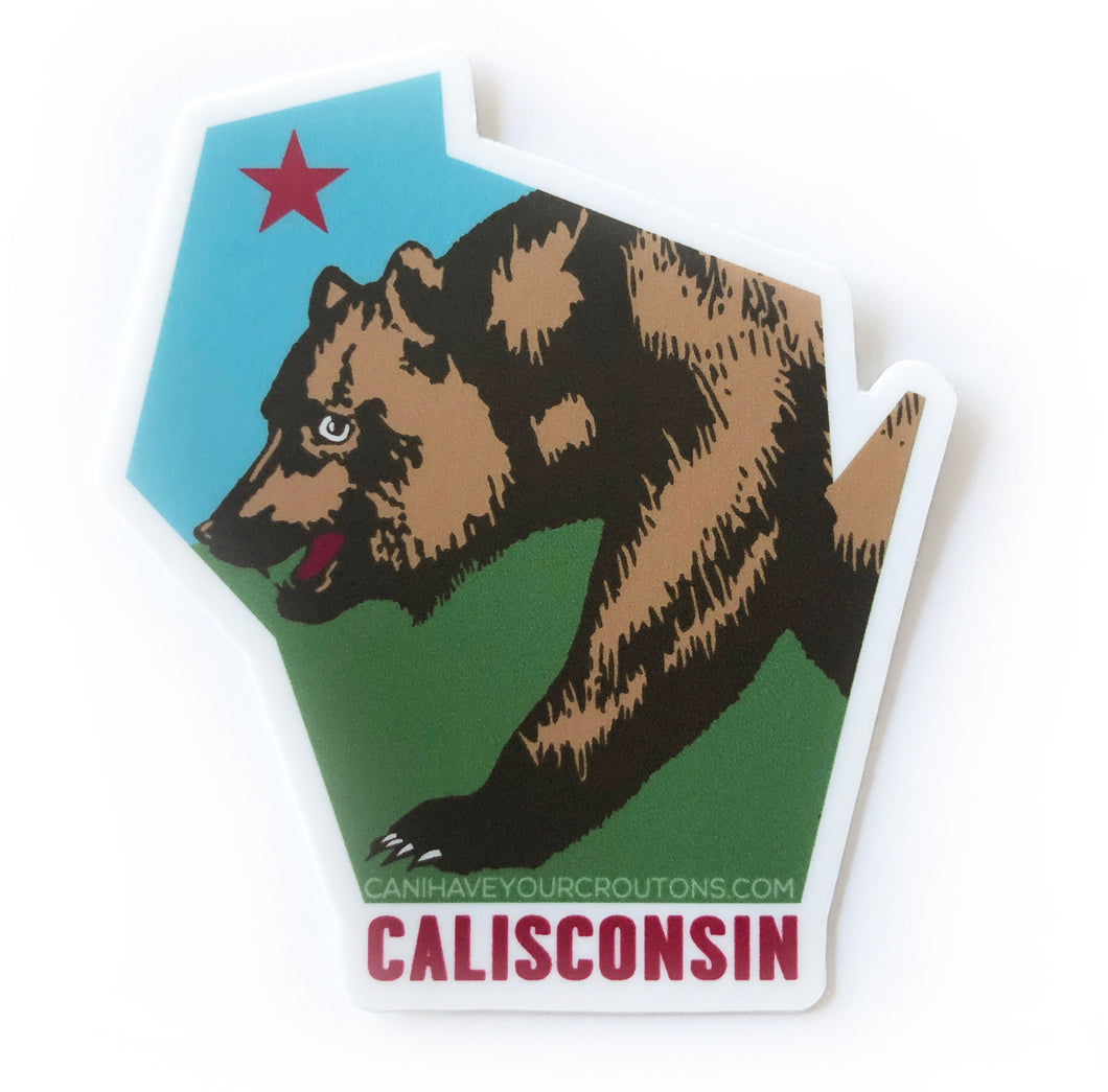 Calisconsin Sticker FREE SHIPPING